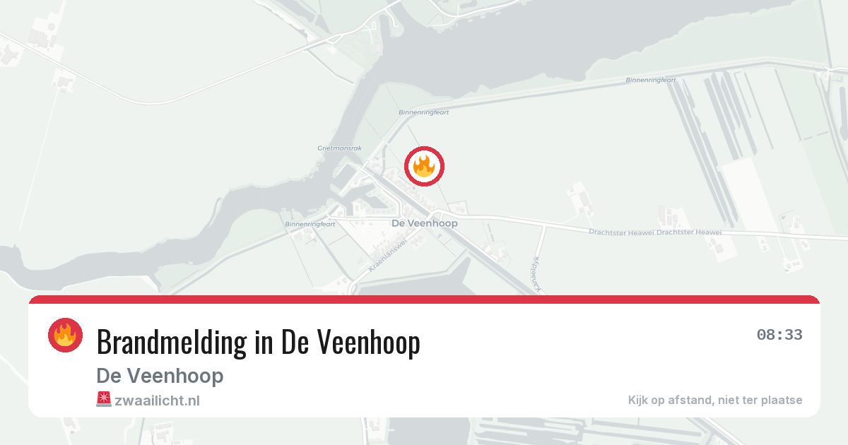 Brandmelding in De Veenhoop — 19 jul 2026