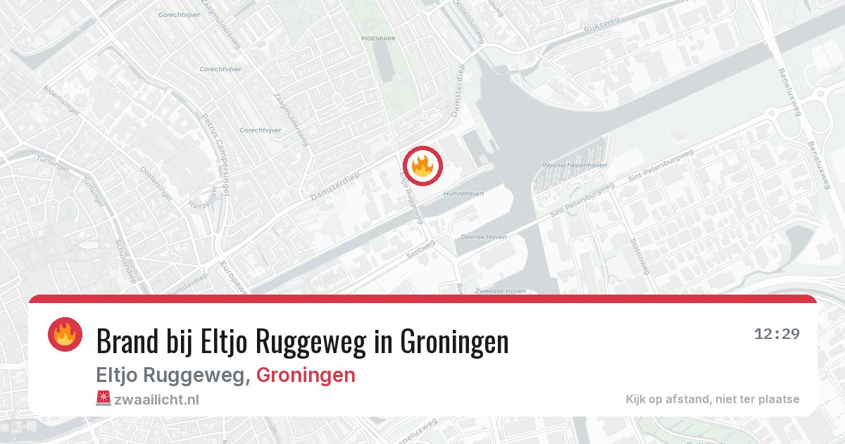 Brand bij Eltjo Ruggeweg in Groningen — 30 jun 2026