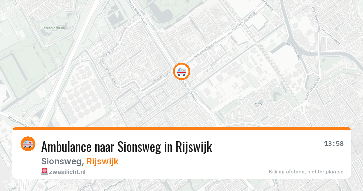 Ambulance naar Sionsweg in Rijswijk — 19 mrt 2026