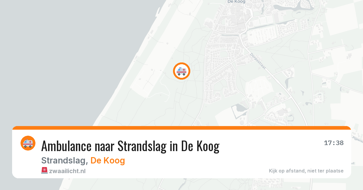 Ambulance naar Strandslag in De Koog — 14 aug 2026