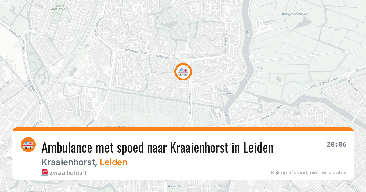 Ambulance met spoed naar Kraaienhorst in Leiden — 31 mei 2026