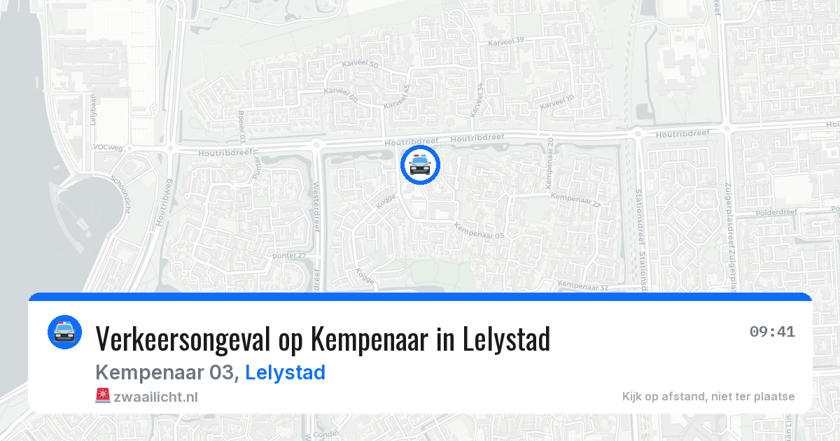 Verkeersongeval op Kempenaar in Lelystad — 31 jul 2026