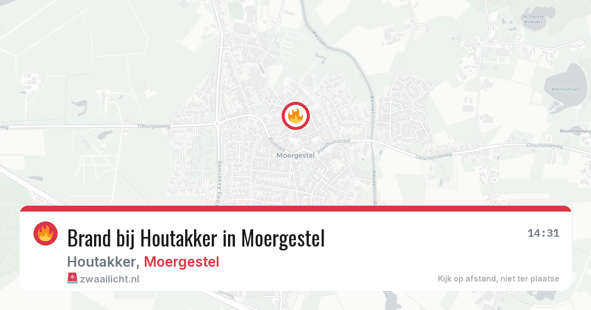 Brand bij Houtakker in Moergestel — 10 mei 2026