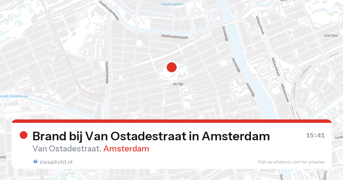 Brand bij Van Ostadestraat in Amsterdam — 23 jun 2026