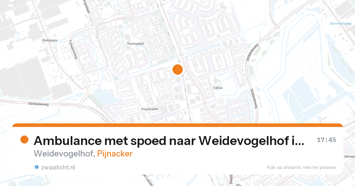 Ambulance met spoed naar Weidevogelhof in Pijnacker — 3 mrt 2026