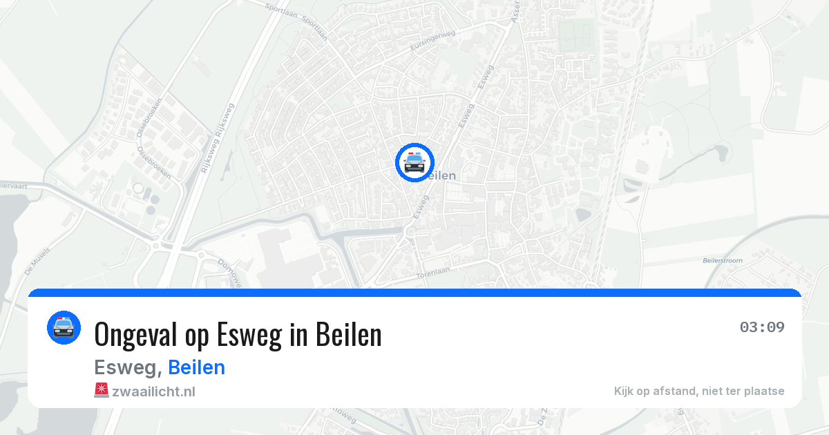 Ongeval op Esweg in Beilen — 25 mei 2026