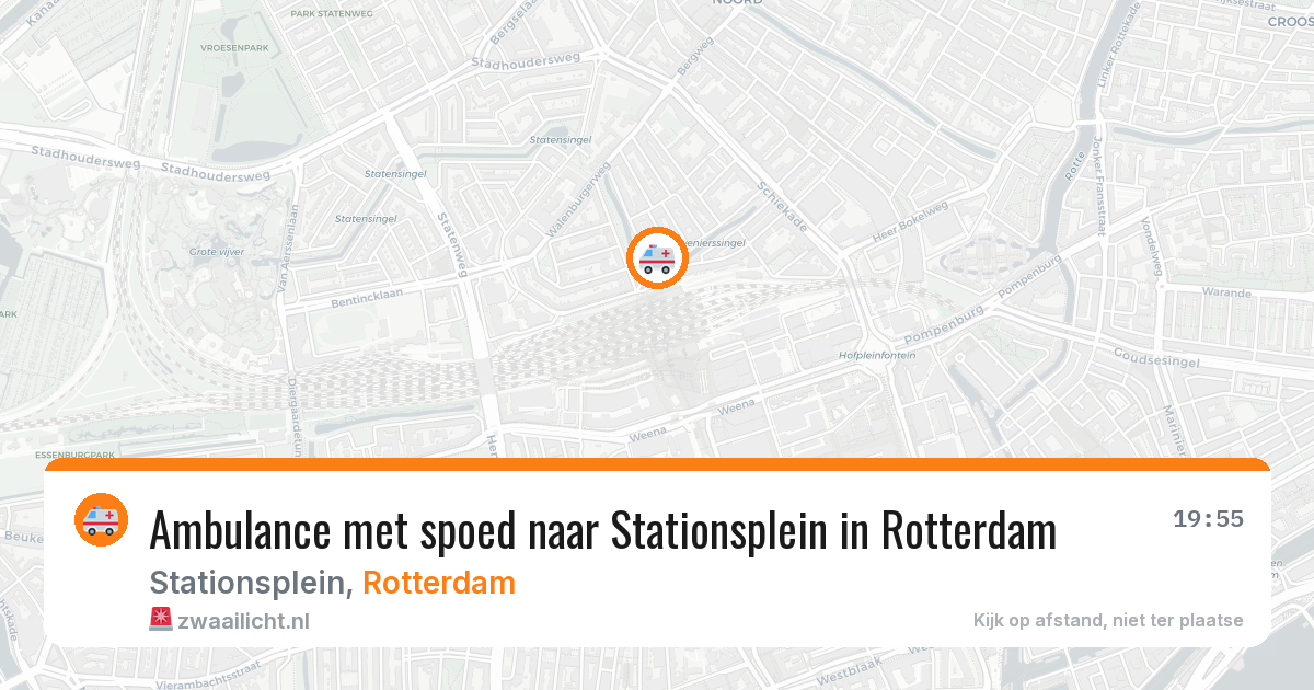 Ambulance met spoed naar Stationsplein in Rotterdam — 7 apr 2026