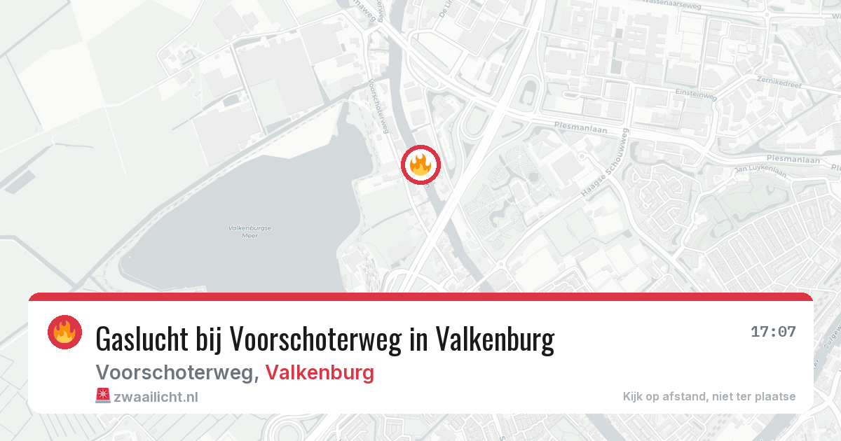Gaslucht bij Voorschoterweg in Valkenburg — 28 jun 2026
