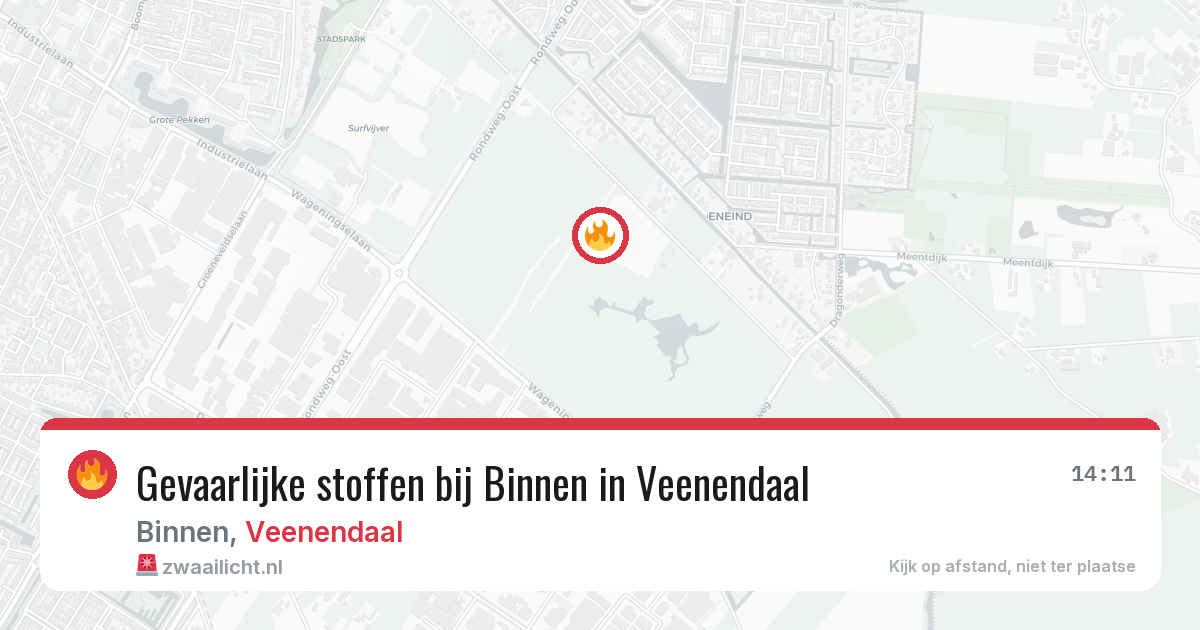 Gevaarlijke stoffen bij Binnen in Veenendaal — 9 jul 2026