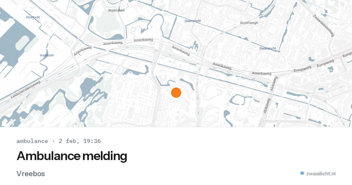 Ambulance melding — 2 feb 2026