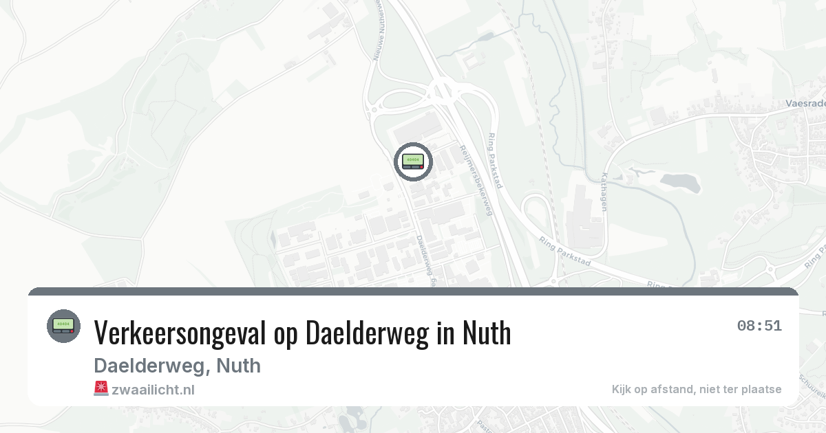 Verkeersongeval op Daelderweg in Nuth — 19 jun 2026