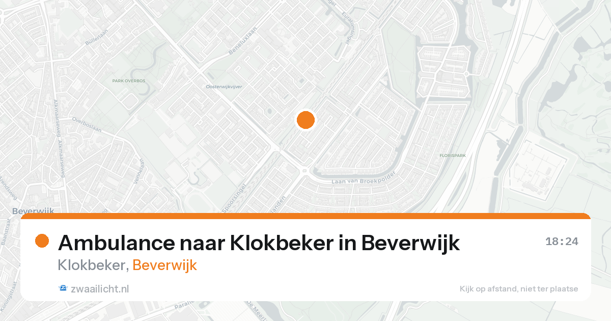 Ambulance naar Klokbeker in Beverwijk — 19 aug 2026