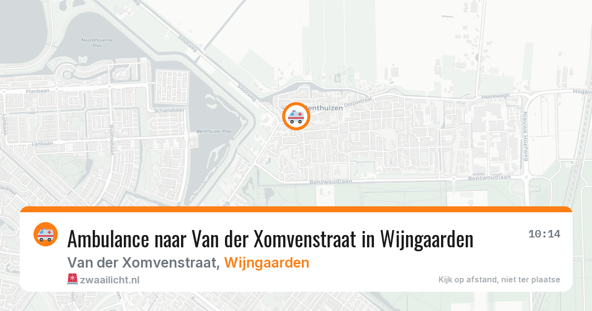 Ambulance naar Van der Xomvenstraat in Wijngaarden — 18 apr 2026