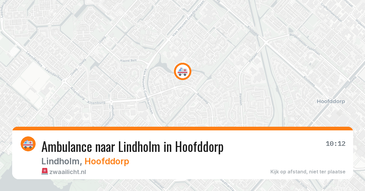 Ambulance naar Lindholm in Hoofddorp — 29 jan 2026