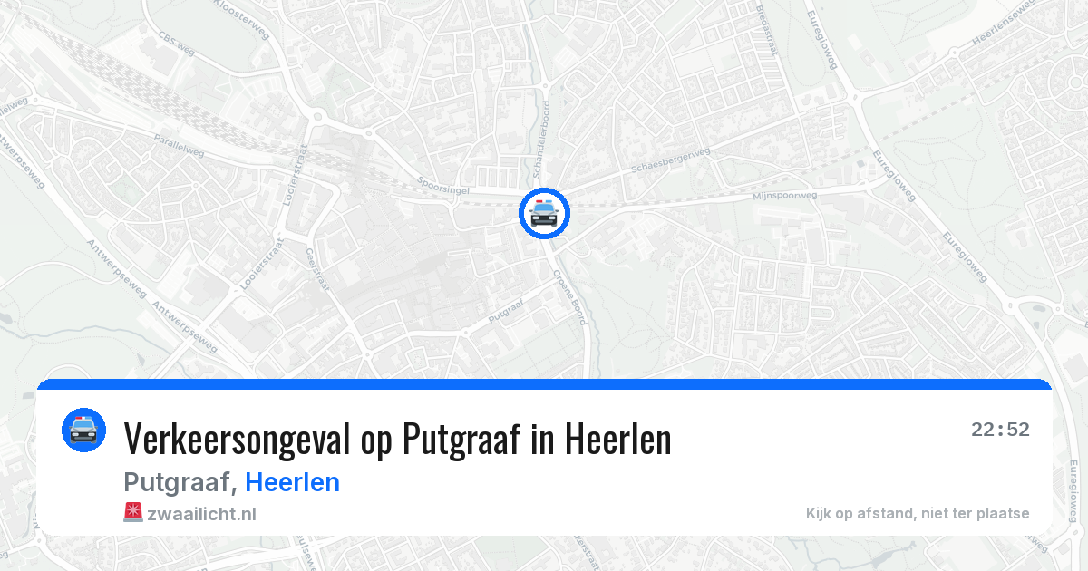 Verkeersongeval op Putgraaf in Heerlen — 18 apr 2026