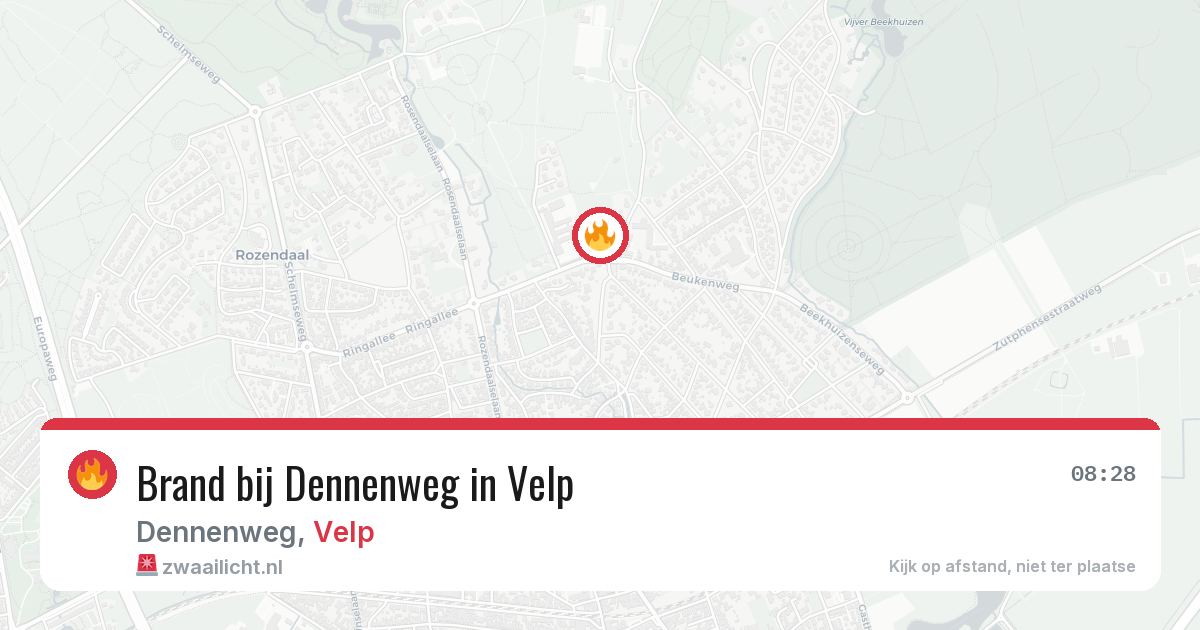 Brand bij Dennenweg in Velp — 30 jul 2026