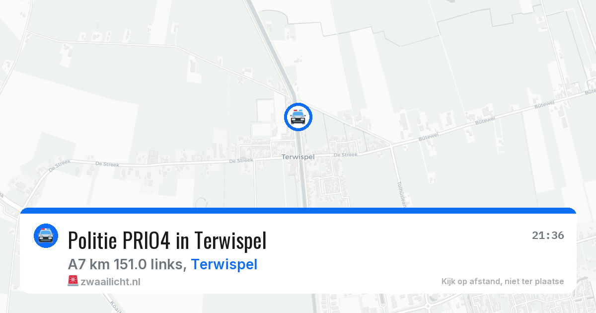 Politie PRIO4 in Terwispel — 27 jul 2026 | 🚨 Zwaailicht.nl