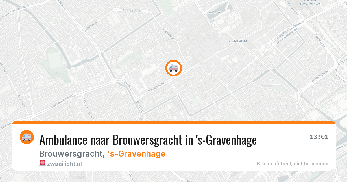 Ambulance naar Brouwersgracht in 's-Gravenhage — 2 feb 2026