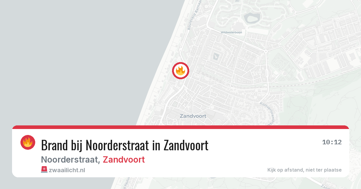 Brand bij Noorderstraat in Zandvoort — 18 feb 2026