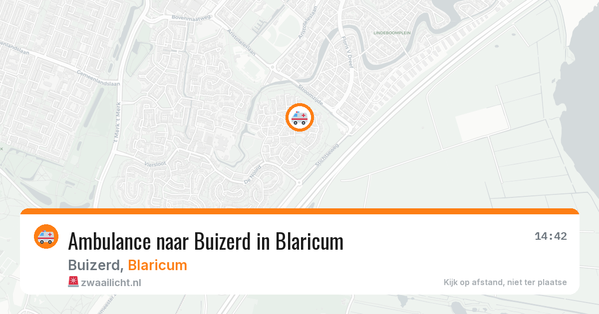 Ambulance naar Buizerd in Blaricum — 9 jun 2026