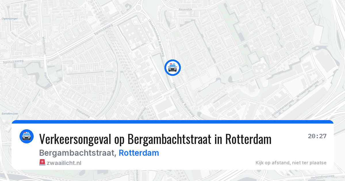 Verkeersongeval op Bergambachtstraat in Rotterdam — 6 jun 2026