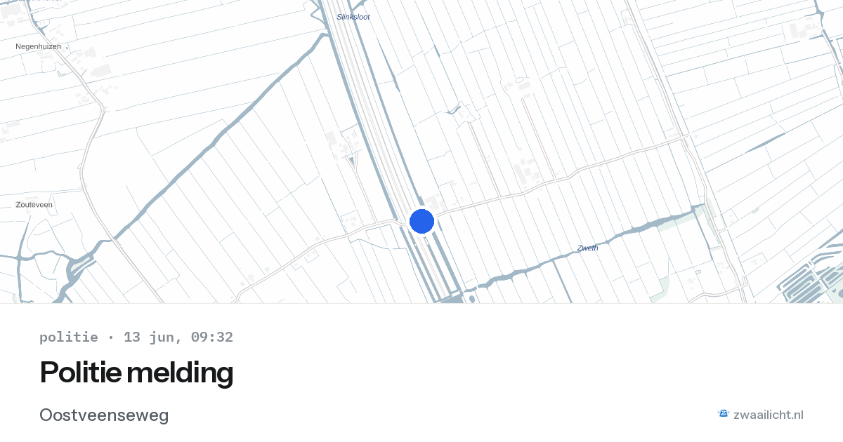 Politie melding — 13 jun 2026