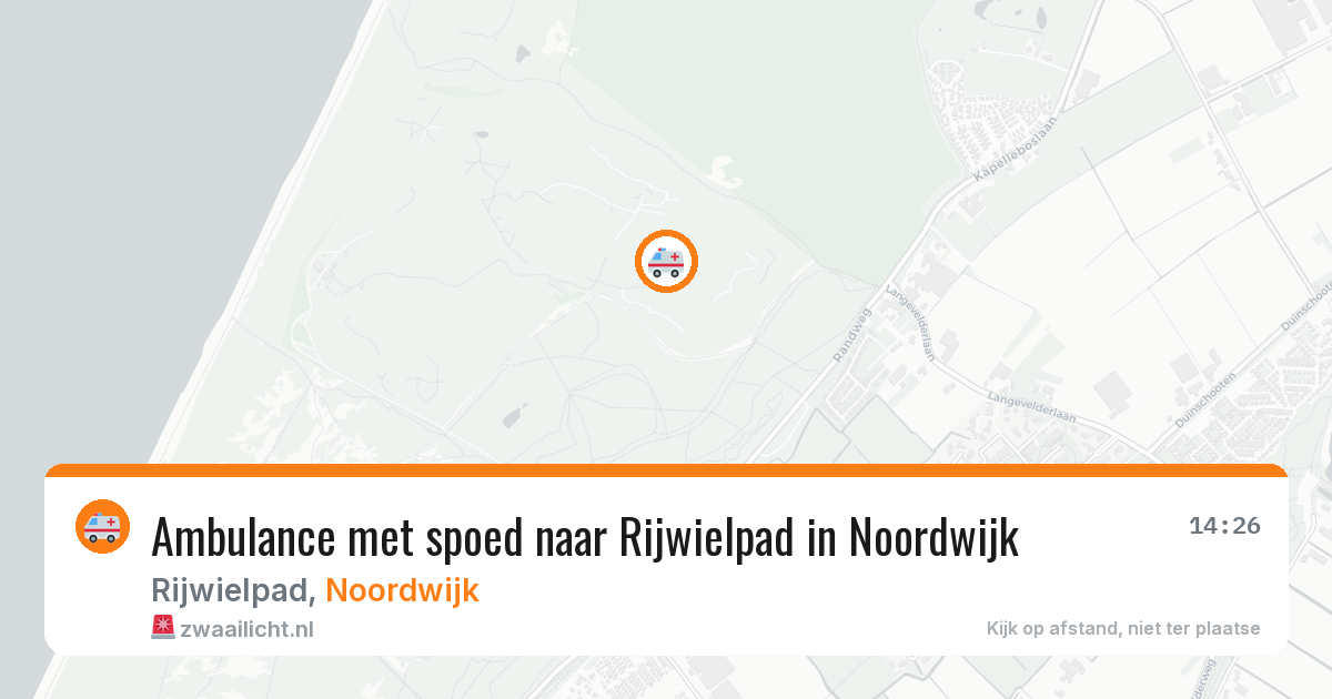Ambulance met spoed naar Rijwielpad in Noordwijk — 5 apr 2026