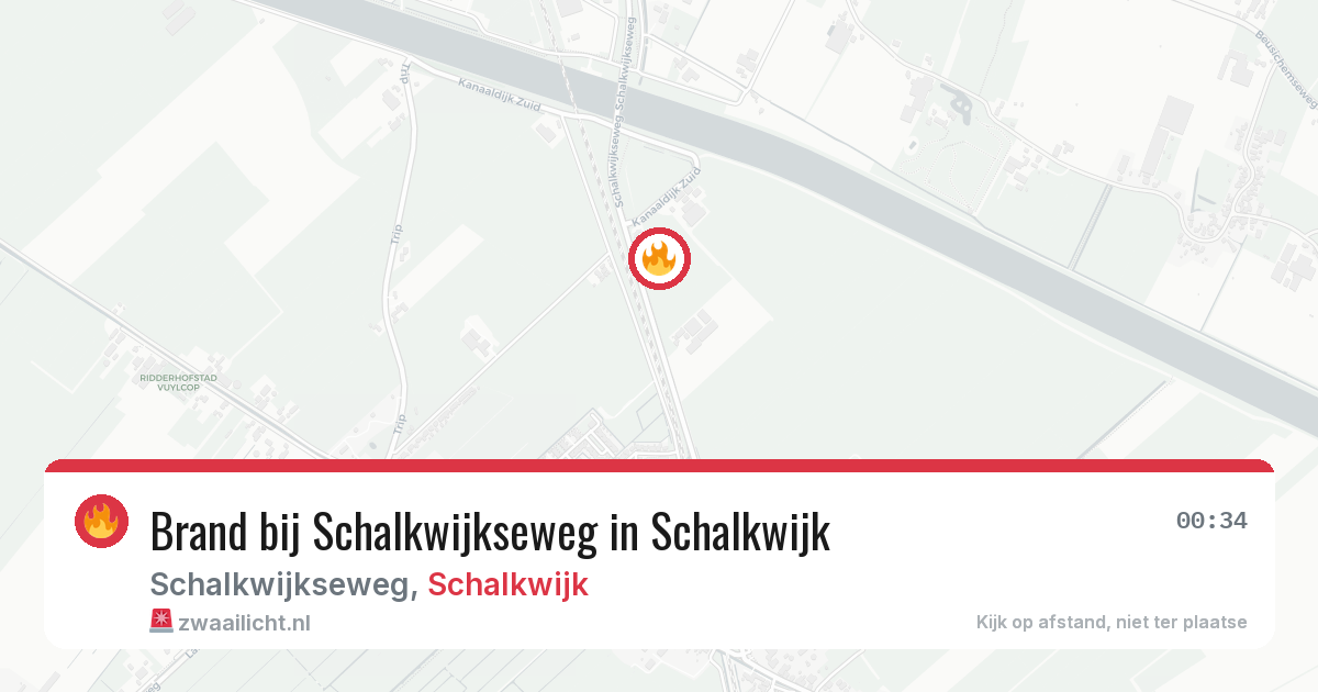 Brand bij Schalkwijkseweg in Schalkwijk — 19 jun 2026