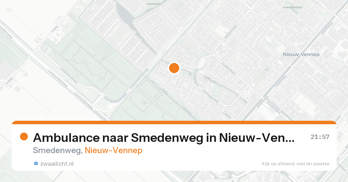 Ambulance naar Smedenweg in Nieuw-Vennep — 7 feb 2026