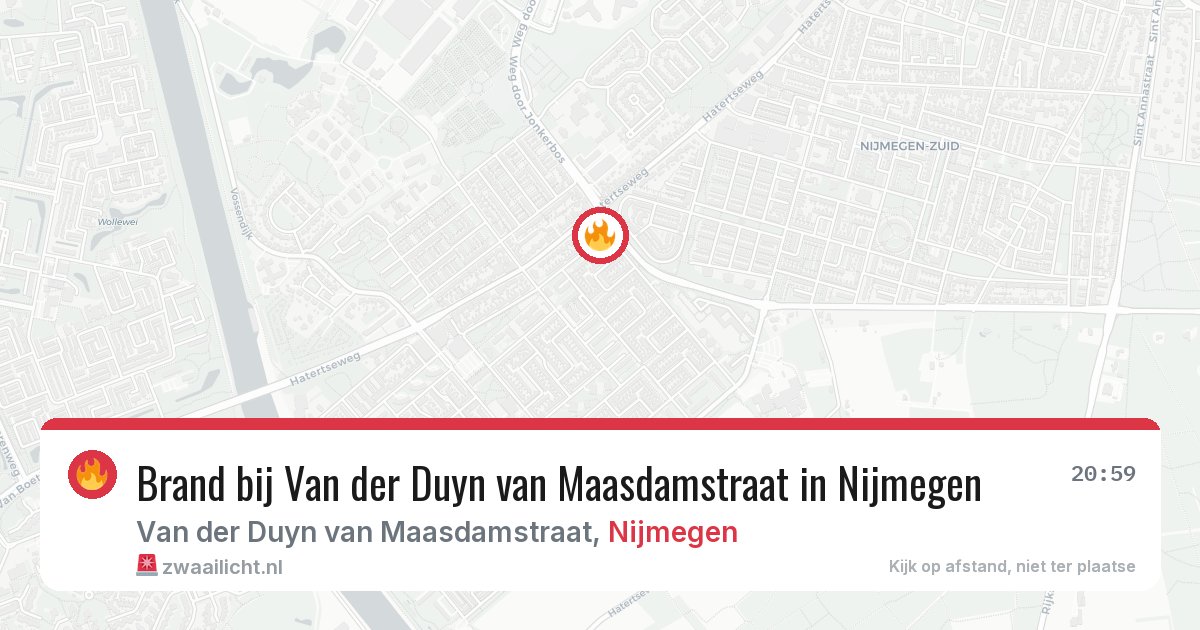 Brand bij Van der Duyn van Maasdamstraat in Nijmegen — 28 apr 2026
