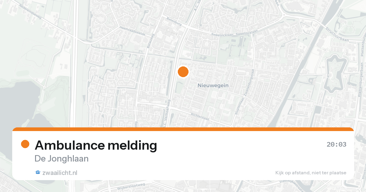 Ambulance melding — 28 mei 2026