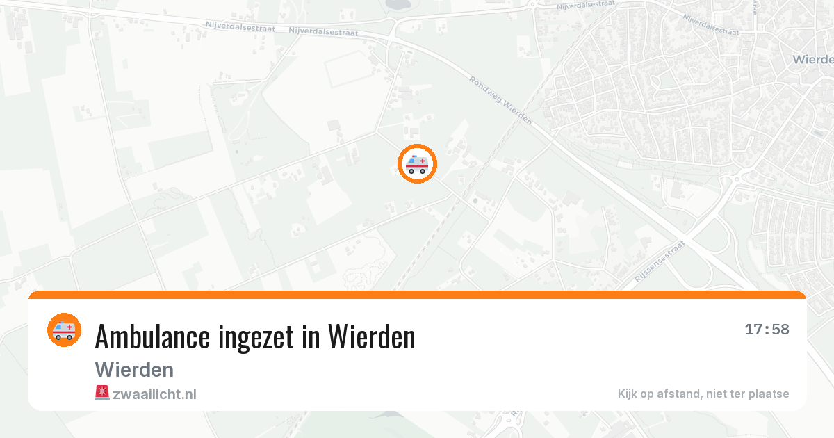Ambulance ingezet in Wierden — 7 jul 2026