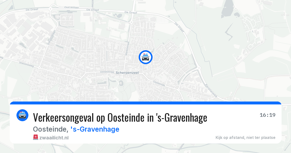 Verkeersongeval op Oosteinde in 's-Gravenhage — 8 apr 2026