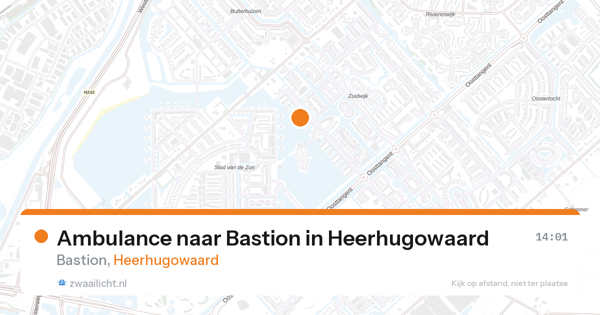 Ambulance naar Bastion in Heerhugowaard — 19 jul 2026