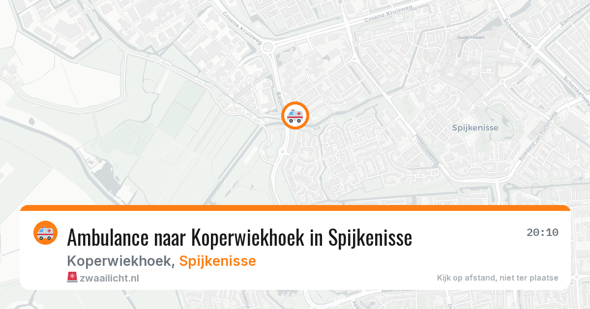 Ambulance naar Koperwiekhoek in Spijkenisse — 23 mrt 2026