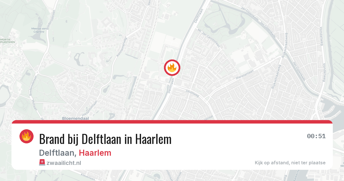 Brand bij Delftlaan in Haarlem — 29 mei 2026