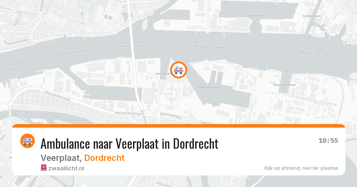 Ambulance naar Veerplaat in Dordrecht — 28 jul 2026