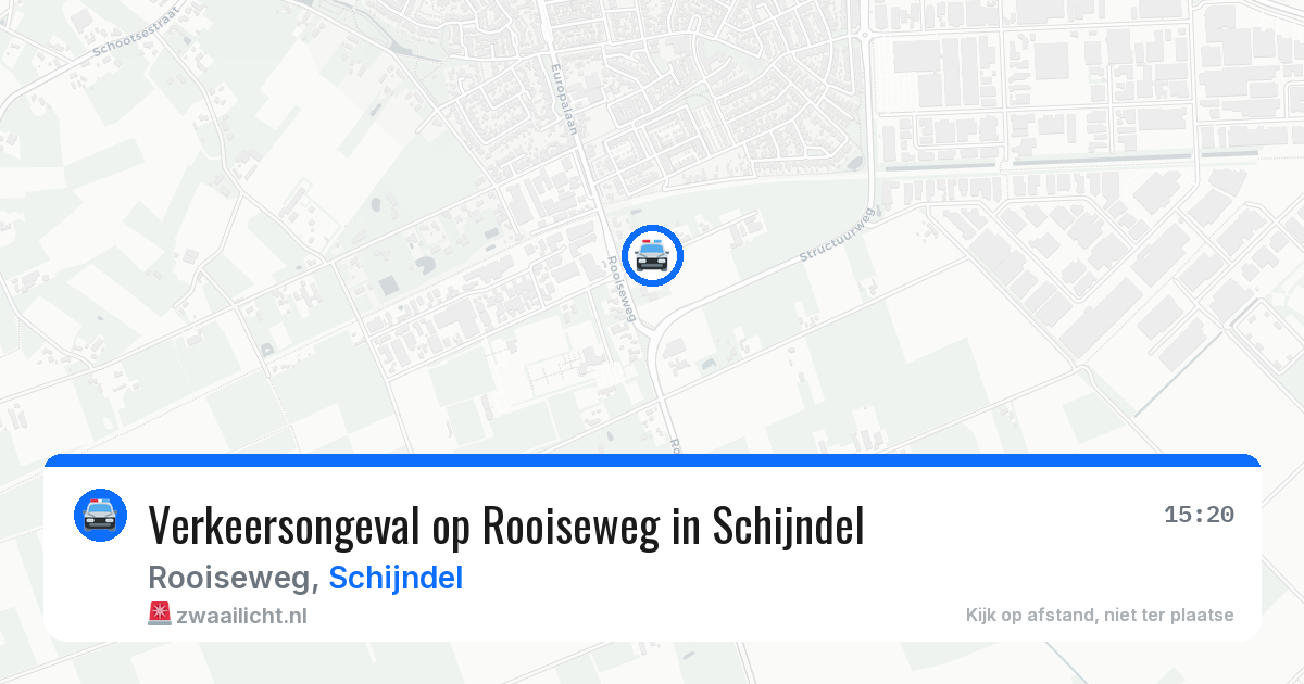 Verkeersongeval op Rooiseweg in Schijndel — 17 apr 2026