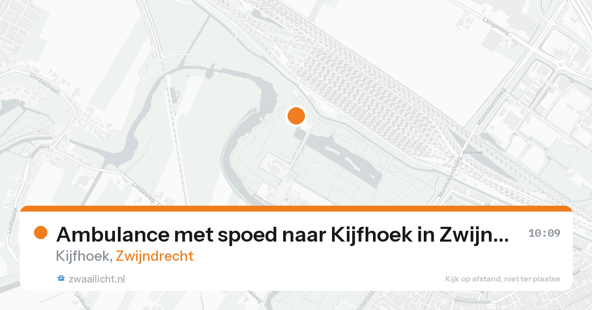 Ambulance met spoed naar Kijfhoek in Zwijndrecht — 17 aug 2026