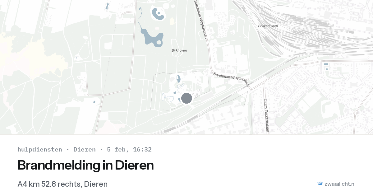 Brandmelding in Dieren — 5 feb 2026