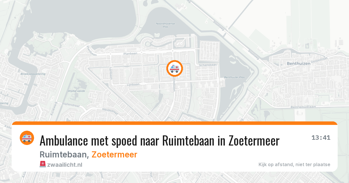 Ambulance met spoed naar Ruimtebaan in Zoetermeer — 29 apr 2026