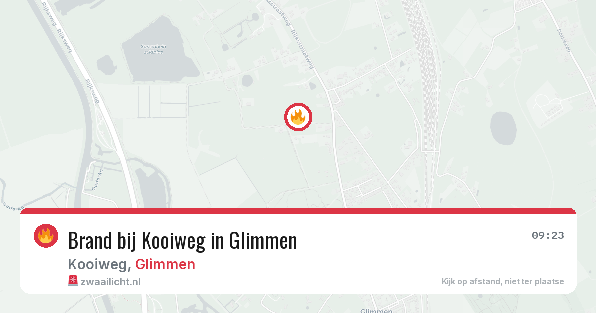 Brand bij Kooiweg in Glimmen — 28 mei 2026