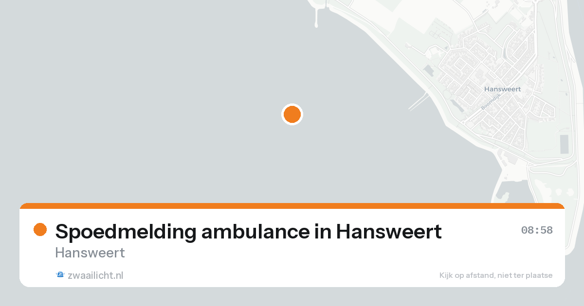 Spoedmelding ambulance in Hansweert — 18 aug 2026