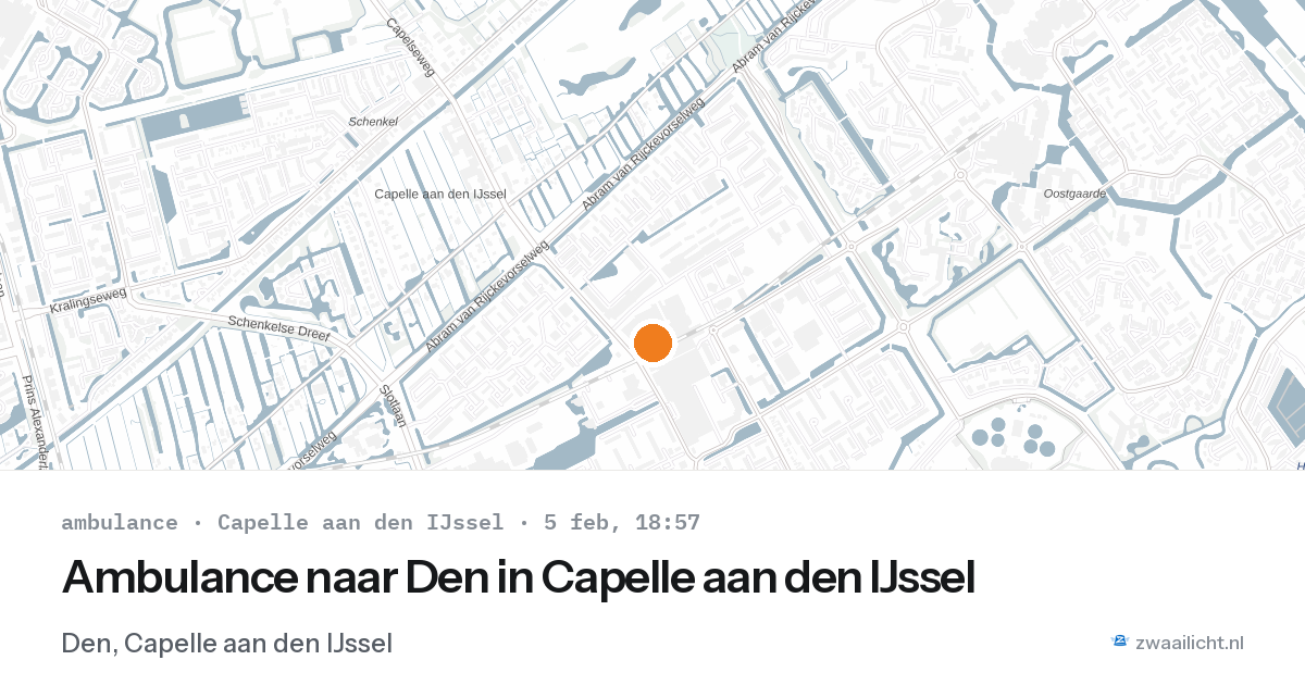 Ambulance naar Den in Capelle aan den IJssel — 5 feb 2026