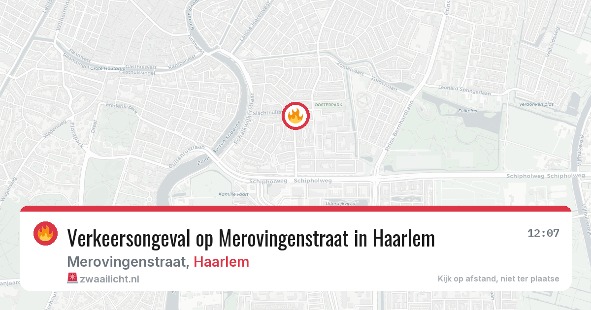 Verkeersongeval op Merovingenstraat in Haarlem — 24 jun 2026