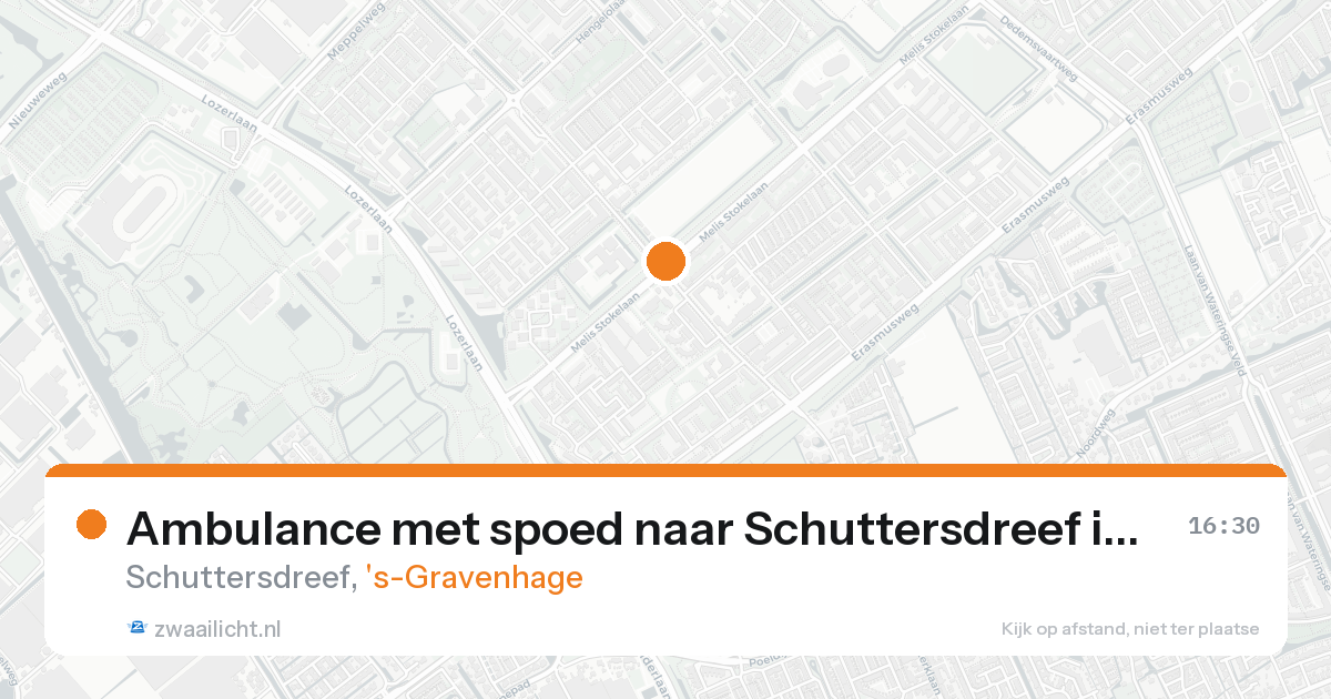 Ambulance met spoed naar Schuttersdreef in 's-Gravenhage — 24 aug 2026