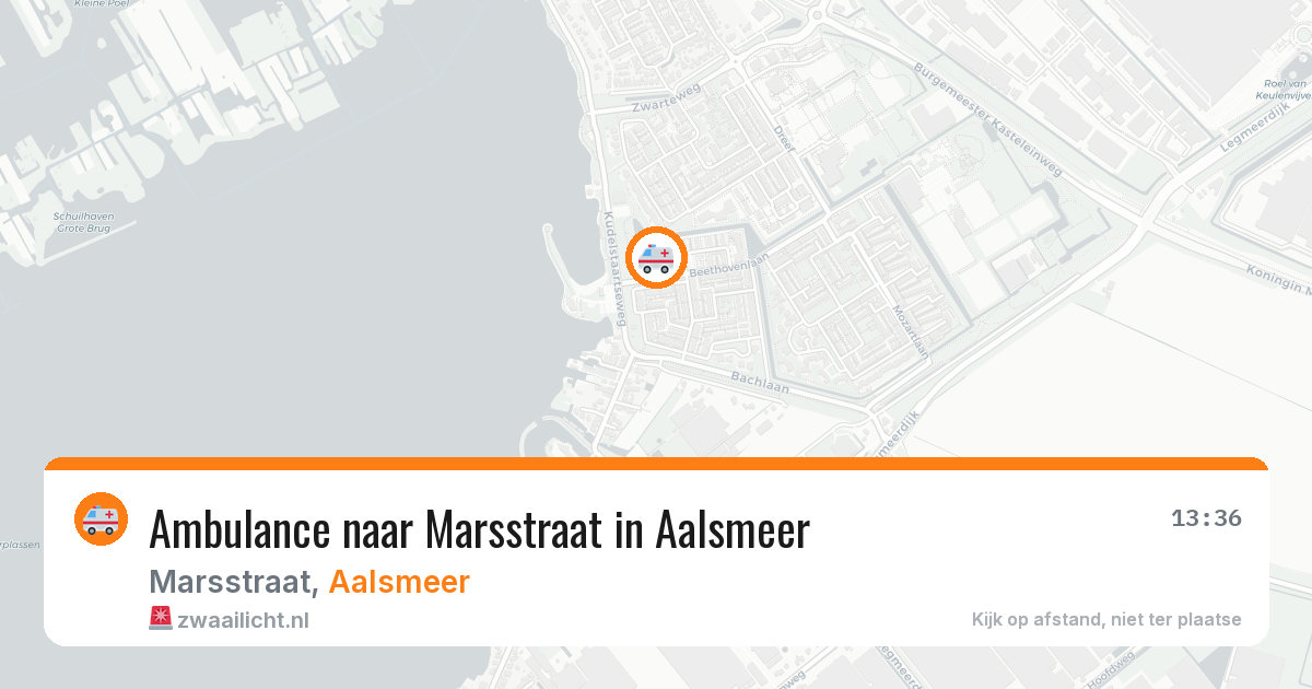 Ambulance naar Marsstraat in Aalsmeer — 5 aug 2026