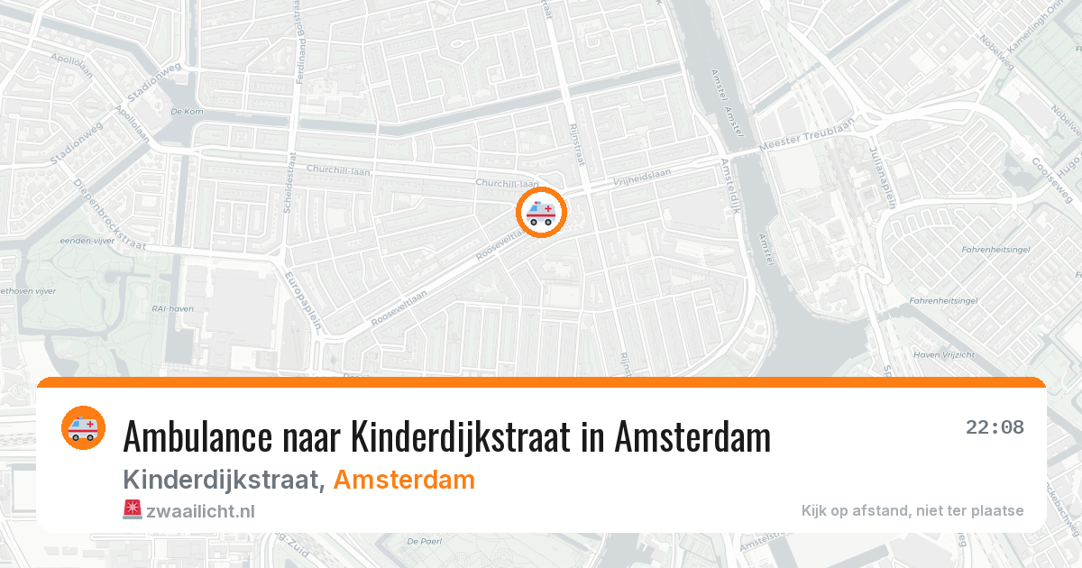 Ambulance naar Kinderdijkstraat in Amsterdam — 3 jun 2026