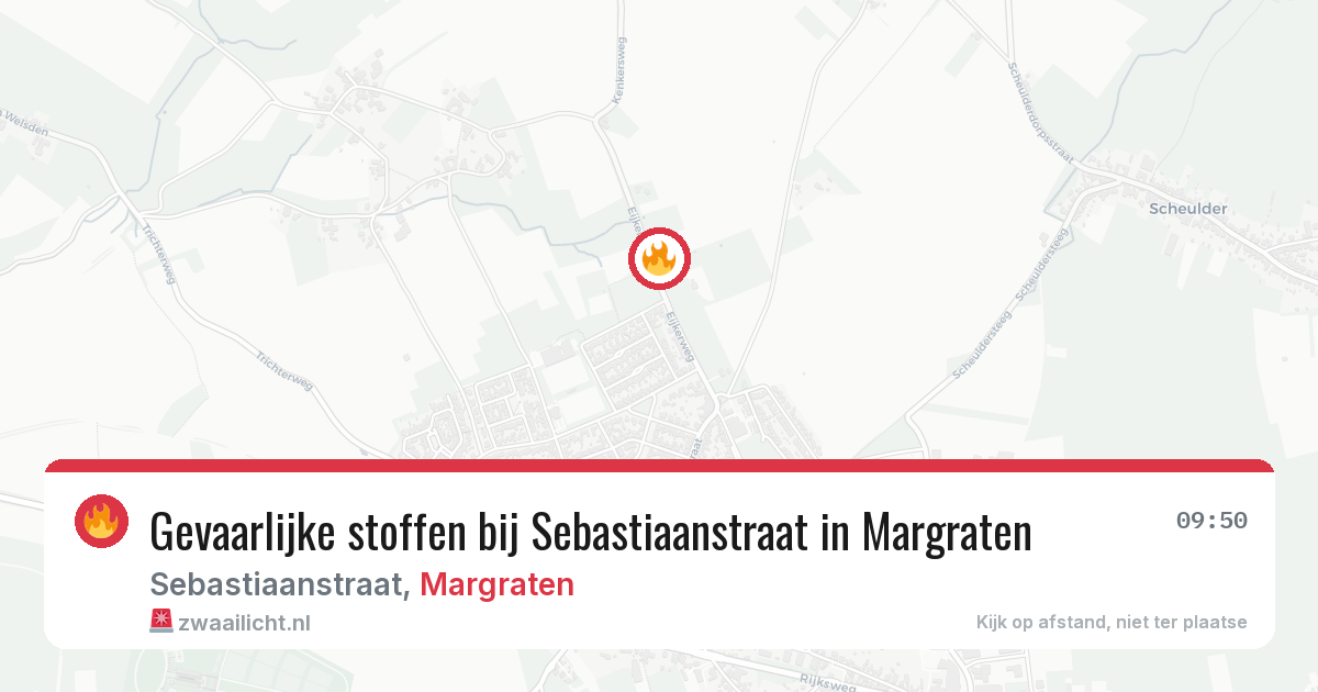 Gevaarlijke stoffen bij Sebastiaanstraat in Margraten — 17 mrt 2026