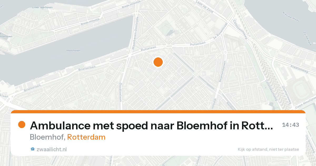 Ambulance met spoed naar Bloemhof in Rotterdam — 30 jan 2026